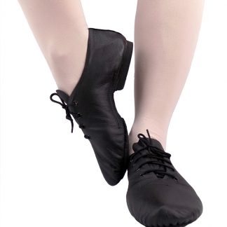 Jazz Shoes - Leather Split-sole - Black