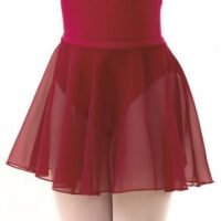 ISTD Plum chiffon skirt circular ballet skirt